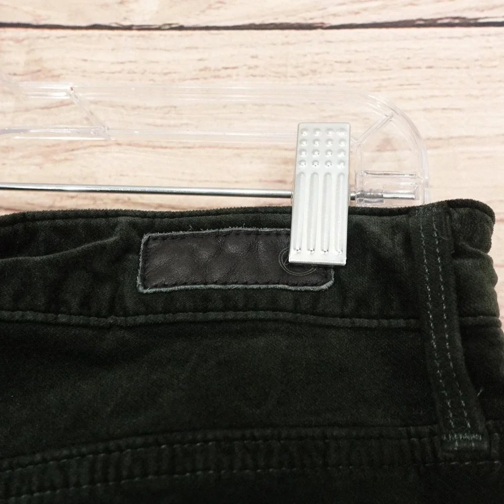 AG Adriano Goldschmied Pants Womens 30R Green Velvet The Farrah Skinny 30x29.5
